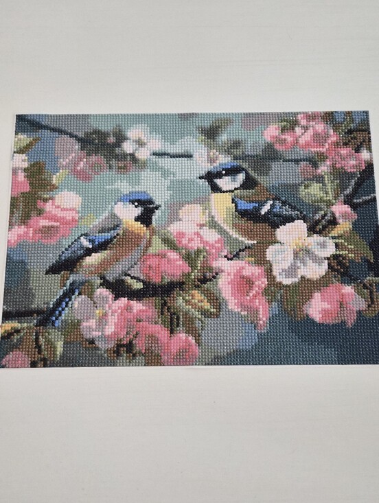 Other - 3/$15 Diamond Art Completed Painting Birds And Flowers
